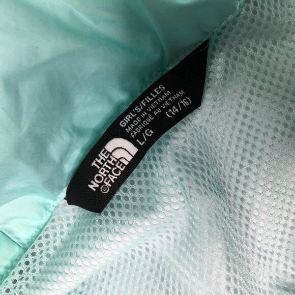 The North Face Girls Windbreaker Hoodie Jacket Purple Size Large (14-16) Outdoor - Picture 14 of 14